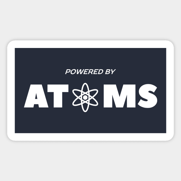 Funny Atom Physics T-Shirt Sticker by happinessinatee